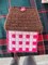 Birdhouse Gift Box Plastic Canvas Pink and White Checks product 2